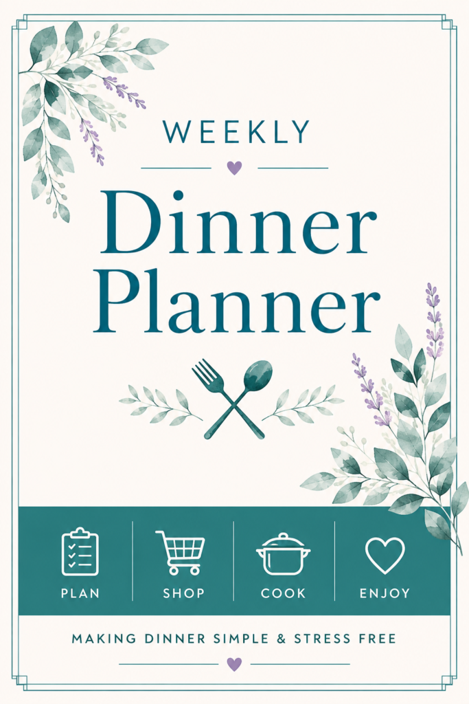 Weekly Dinner Planner printable by Reset & Gather